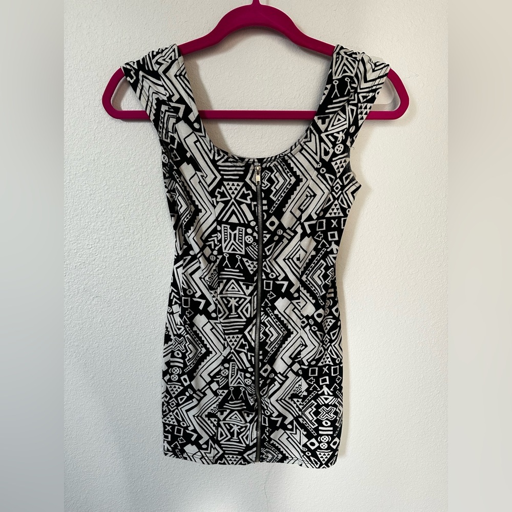 H&M Zipper Pattern Dress